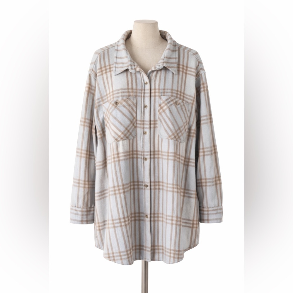 Members Mark Plaid Shacket - Womens Sz XXL